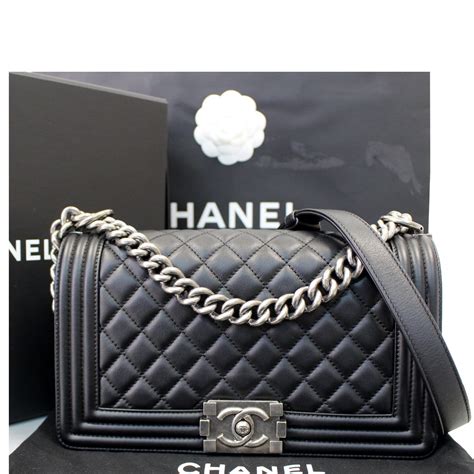 chanel boy best leather|types of chanel leather.